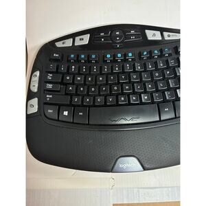 Logitech K350 Black Wave Unifying Wireless Keyboard NO USB RECEIVER DONGLE